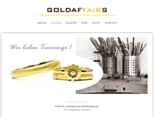Tablet Screenshot of galerie-goldaffairs.de